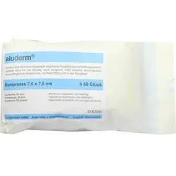 ALUDERM Kompressen 7,5x7,5 cm 50 St