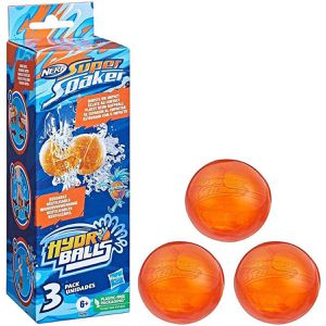Nerf F63925L0 Wasserbomben Super Soaker Hydro Balls, wiederverwendbar, 3 Stück
