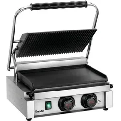 Bartscher A1509 Panini-MDI 1GR Kontaktgrill, Kontaktgrill, Schwarz, Silber