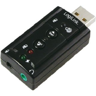 LogiLink Soundkarte mit Virtual 7.1 Soundeffekt USB 2.0