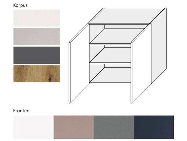 Hängeschrank Bonn B/T/H: 80 cm / 32,5 cm / 72 cm