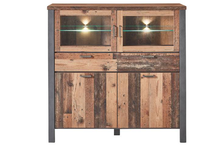 Innostyle Cardiff Highboard Used Style Optik Dark