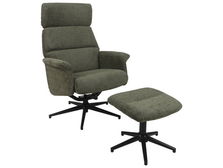 Carryhome Relaxsesselset, Grün, Metall, Textil, 74x106-96x72-101 cm, Liegefunktion, Stoffauswahl, Wohnzimmer, Sessel, Relaxsessel