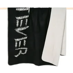 pad Decke Letters 150 x 200 cm Textilene Black