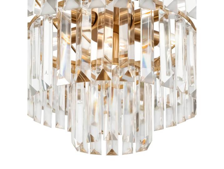 Maytoni Kristall Hängelampe Revero, dimmbar, messing / gold, für Wohn- / Esszimmer, Metall, Pendelleuchte