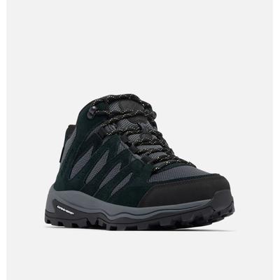 Wanderschuh COLUMBIA "REDMOND™ IV MID WATERPROOF", Damen, Gr. 40,5, Synthetik, schwarz (schwarz, citron haze), Mesh, Synthetik, Schuhe Wanderschuh, wasserdicht