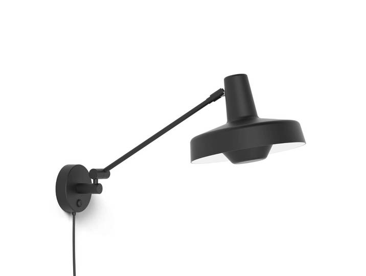 GRUPA Wandleuchte Arigato, schwarz, für Arbeitszimmer / Büro, Metall