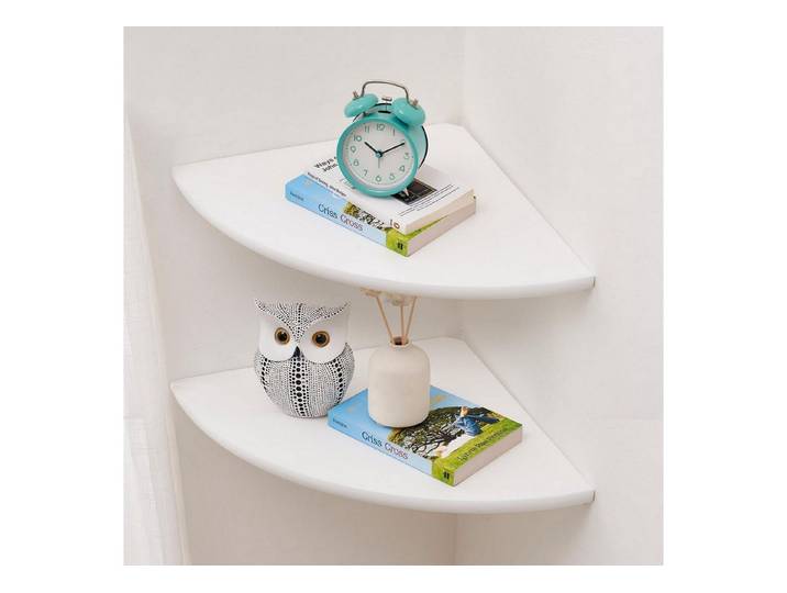 LuxusKollektion Eckregal Eckregal Eiche 2er-Set 25cm