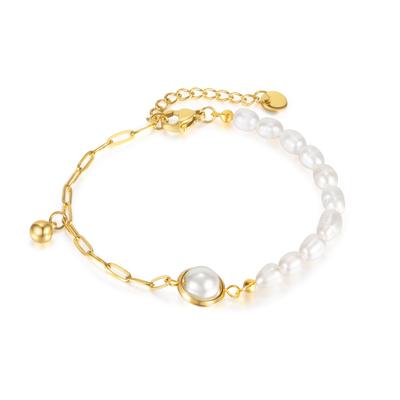 Armband "Perla", Damen, Gr. Glas, gold (golden), COLLEZIONE ALESSANDRO, Armbänder Armband