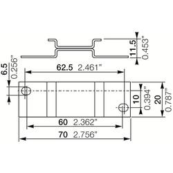 ABB 1SVR430029R0100 ADP.01 Adapter für Schraubbefestigung 22,5mm Adapter 1 St.