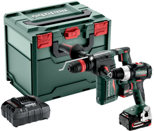 Kit d'outils sans fil Metabo 2.4.8 18 VBS 18 LT BL + KH 18 LTX BL 24 Q ; metaBOX 340 (685219650)