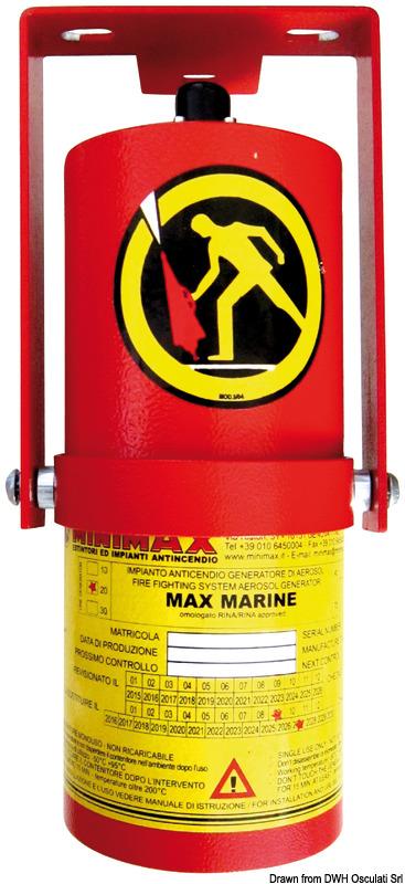 Max Marine 45 Aerosol-Feuerlöschsystem - Osculati 31.604.00