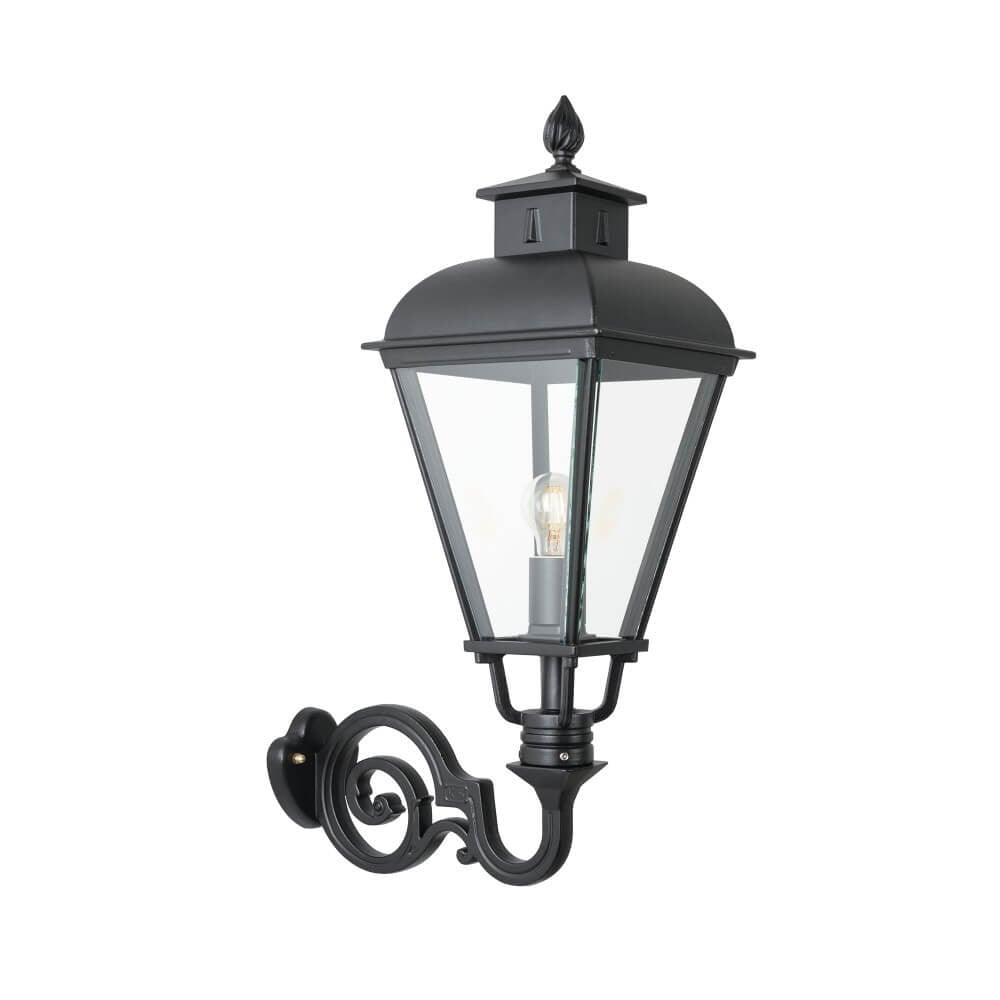 Oudhollandse muurlamp Vondel A van KS Verlichting, zwart, 75 cm