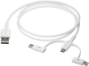 dbramante1928 Dbramante 3in1 Cable–usb A To Usb-A,C & Lightn-W