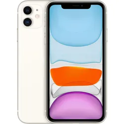 Apple iPhone 11 (128 GB, White, 6.10", SIM + eSIM, 4G), Smartphone, Weiss