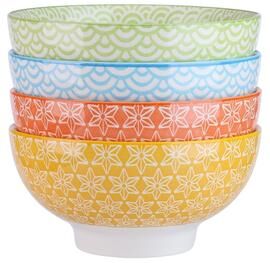 Malacasa vancasso Natsuki 4-Piece Porcelain Bowls Set