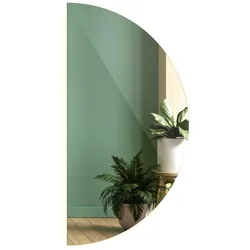 LED SPIEGEL 35 cm x 70 cm Halbrunder Neutralweiß 4000K