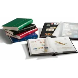 Leuchtturm, Fotoalbum, Briefmarken Einsteckbuch BASIC, Einband unwattiert in Rot, DIN A4 (30.90 x 23.50 cm)