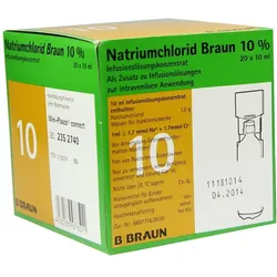 Natriumchlorid 10% Braun MPC Infusionsls 20X10 ml