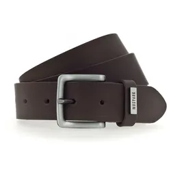 Mustang Gürtel aus Leder mit Pullup-Effekt in Dunkelbraun-110