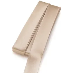 buttinette Satin-Schrägband, beige, Breite: 2 cm, Länge: 5 m