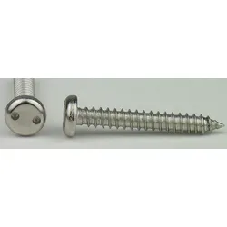 Zylinderkopf-Sicherheitsschrauben Zweilochantrieb SP10 Blechschrauben Edelstahl A2 C 4,8x38