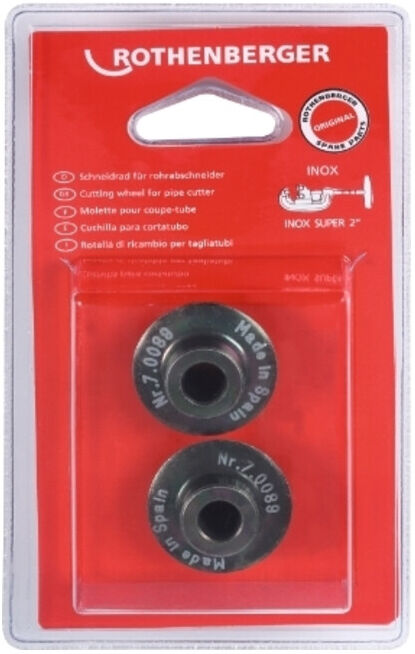 Molette de coupe D. 31,5mm acier fortement allié p. tubes en acier inoxydable p. ; ROTHENBERGER (070089D)