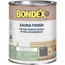 Bondex, Sauna Zubehör, Sauna Finish Grau 1 L für 12 m2 Wasser- und schmutzabweisend Schutz auf Basis von natürli