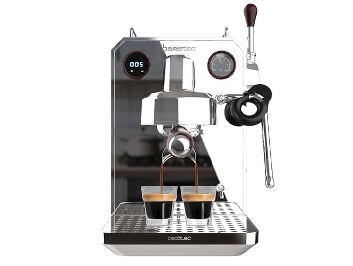 Cecotec Espresso - Kaffeemaschine für Barista Baristeo Intima, 1,7L Professionelle Barista - Espressomaschine, Vorbrüh - System, 15 Bar Pumpe, Einfaches Befüllen, Wassertank und Tassenwärmer