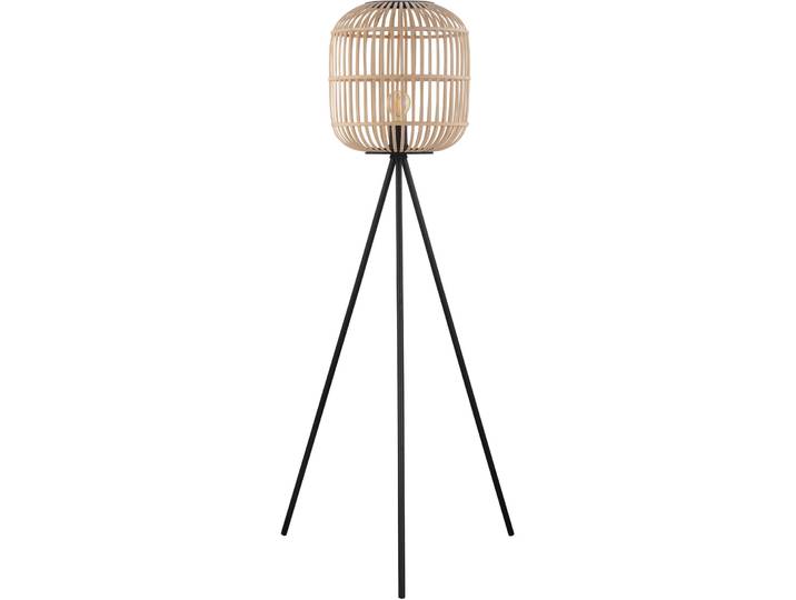 Eglo Stehlampe Bordesley Schwarz Stahl/Holz 139 cm - Material: Holz/Stahl