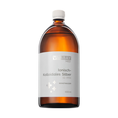 Vitabay CV KOLLOIDALES SILBER 50 ppm Reinheitsstufe 99,99% 1000 ml 18209025