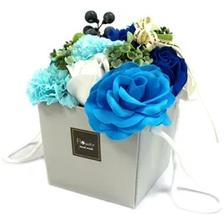 Soap Flower Bouqet - Blue Wedding