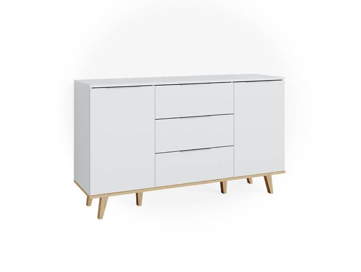 Commode avec tiroirs blanc 40x82cm