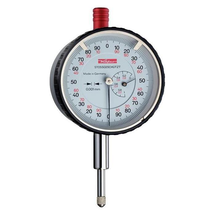 Käfer Messuhr FM1000 S 1 mm Ablesung 0,001 mm mit Stossschutz (10053)