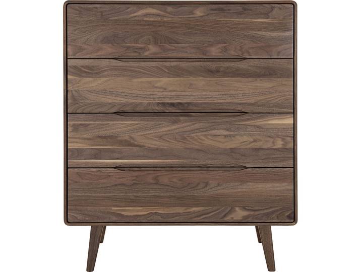 Kommode Lund Nussbaum Nussbaum B 90 H 108 cm - Kommode