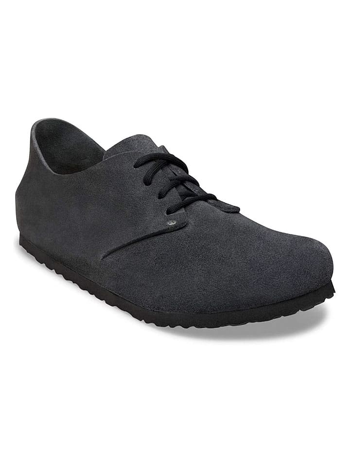 Birkenstock Leder-Schnürschuhe "Maine" in Anthrazit - 45