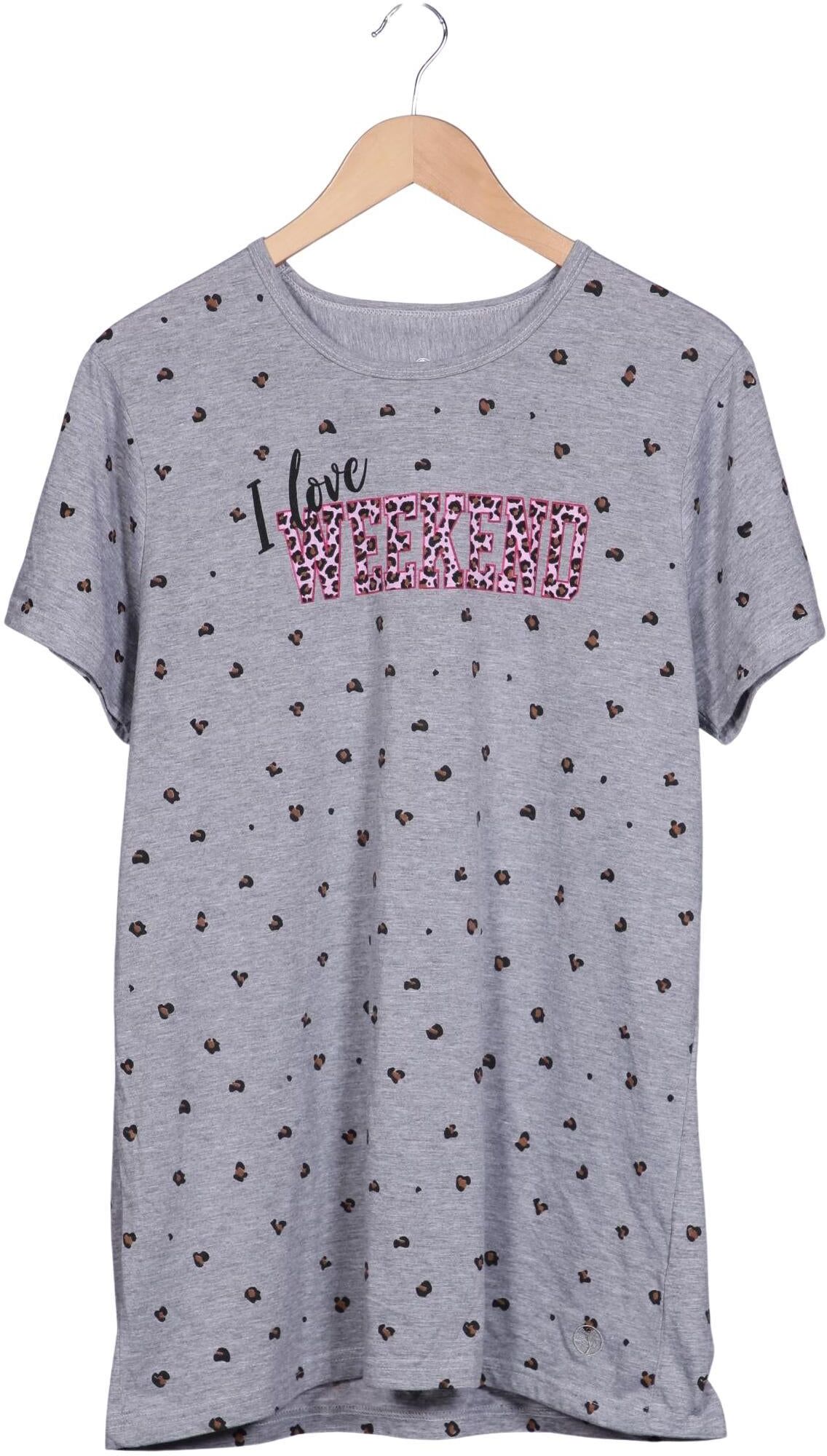 Zeitlos By Luana Damen T-Shirt, Grau, Gr. Xxl, Synthetik / Baumwolle - Second Hand