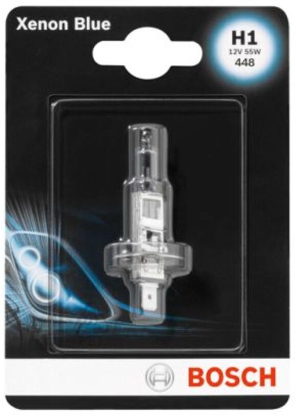 Bosch Lampada a incandescenza Xenon Blue H1 12V, 55W, 1 Pezzo