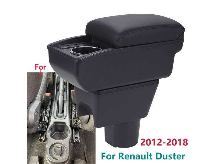 Boîte d'accoudoir pour Renault Duster, boîte de rangement intérieure dédiée pour Renault Duster 2010 – 2018, accessoires de voiture