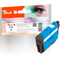 Peach Tintenpatrone cyan kompatibel zu Epson No. 18 c, C13T18024010