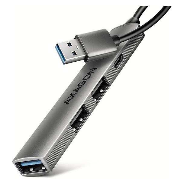 Axagon Another product HUE-STA ALU STRIP USB-A 4 port hub (USB-A, USB-C, 4 Ports) (HUE-STA)