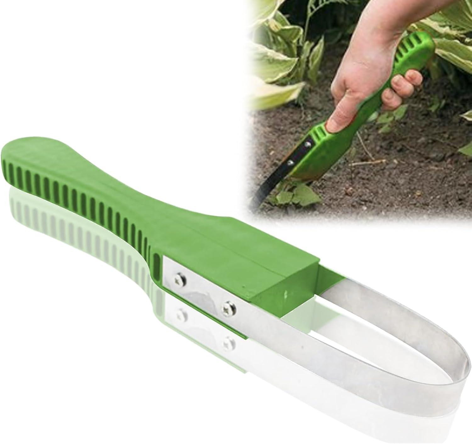 Merkloos Onkruidmes 12 Inch met Ergonomische Handgreep van Duurzaam Staal en Kunststof voor Tuinieren