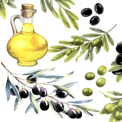 240 Duni Tissue-Servietten 33 x 33 cm Olives 3-lagig