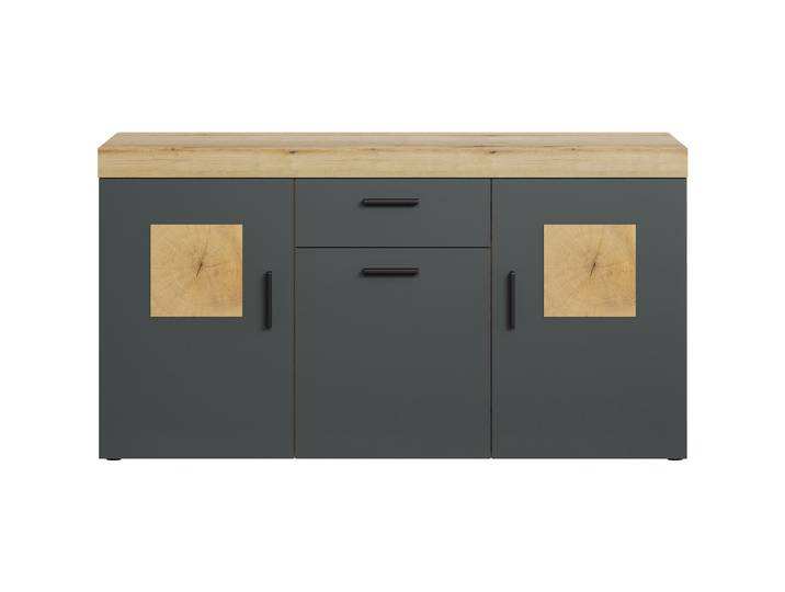 Sideboard Henderson eiche Holzwerkstoff B 160 H 86 cm