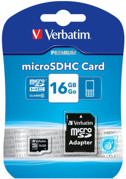 Verbatim 16gb Microsdhc Class 10 M/adapter