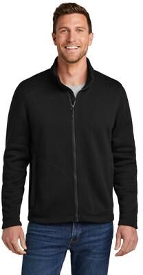 Port Authority F428 Arc Sweater Fleece Jacket in Deep Black size Small