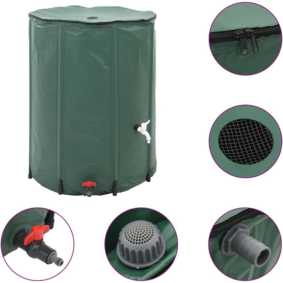 vidaXL Réservoir d'eau de pluie pliable 500 L