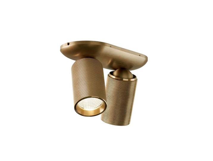 Raw 2 Plafonnier 2700/3000K Brass - LIGHT-POINT - Salon / séjour - Aluminium