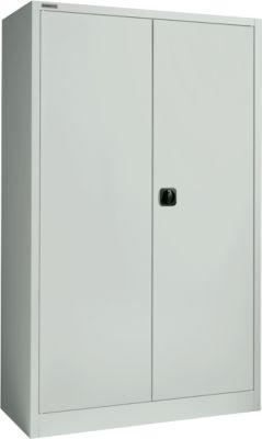 Schäfer Shop Select Materialschrank MSI 2512, 5 Ordnerhöhen, 4 Zwischenböden, Zylinderschloss, B 1200 x T 500 x H 1935 mm, lichtgrau