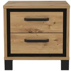 FORTE Nachttisch Farida Holz Braun Eiche